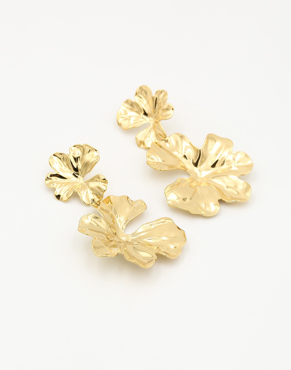 statement vintage oorhangers goudkleurig