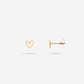 studs vintage open hartjes goudkleurig