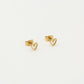 studs vintage open hartjes goudkleurig