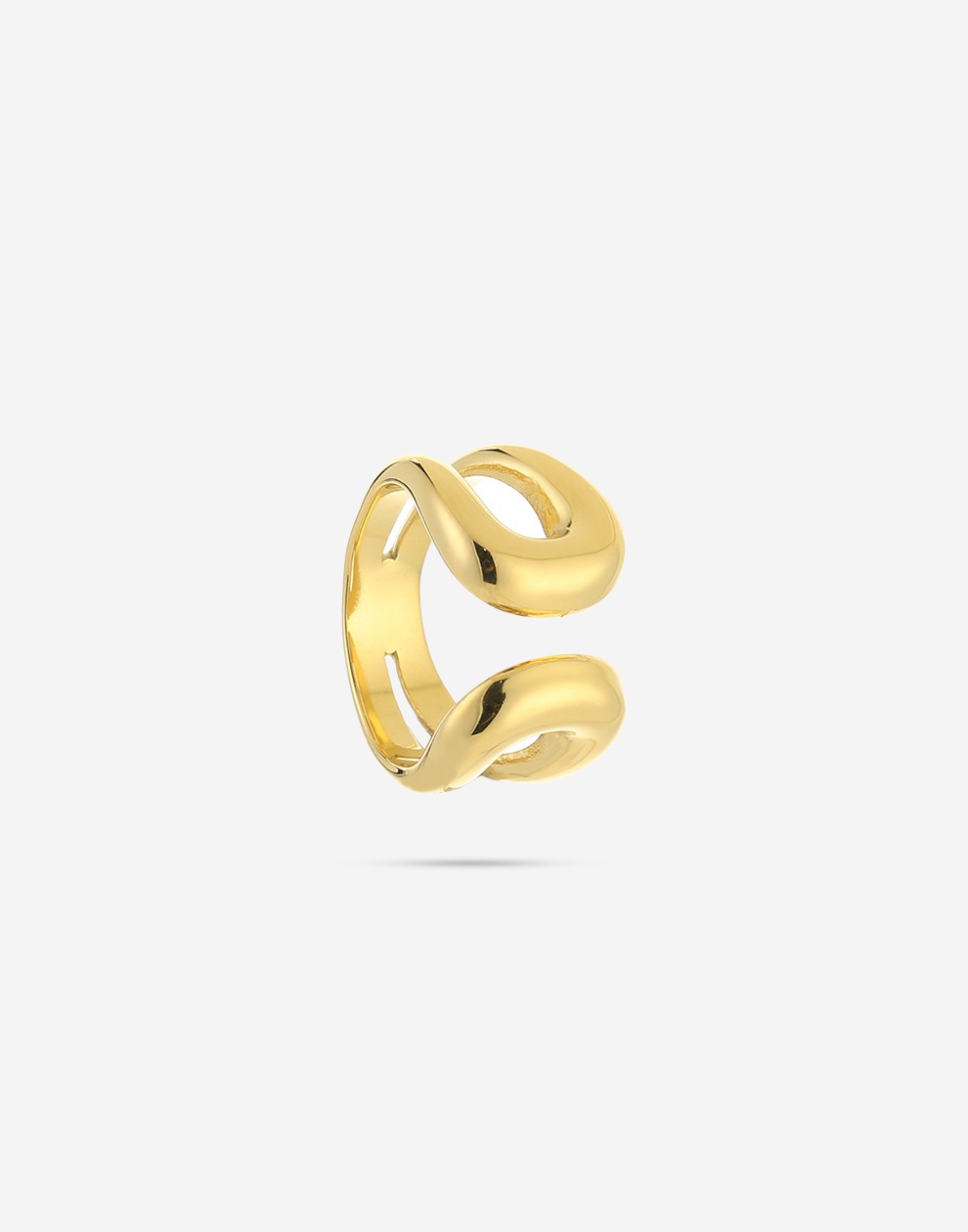 Chunky ring bold goudkleurig