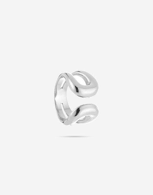 Chunky ring bold zilverkleurig