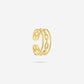 Ring triple goudkleurig