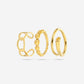 Ringen set mix chunky goudkleurig