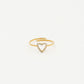 ring hartje strass goudkleurig