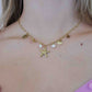 Bedelketting zeester goudkleurig
