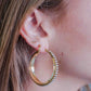 thick hoop met steentjes 45mm