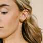 stud earring bow with stone