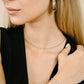 minimalistische hartjes ketting zilverkleurig