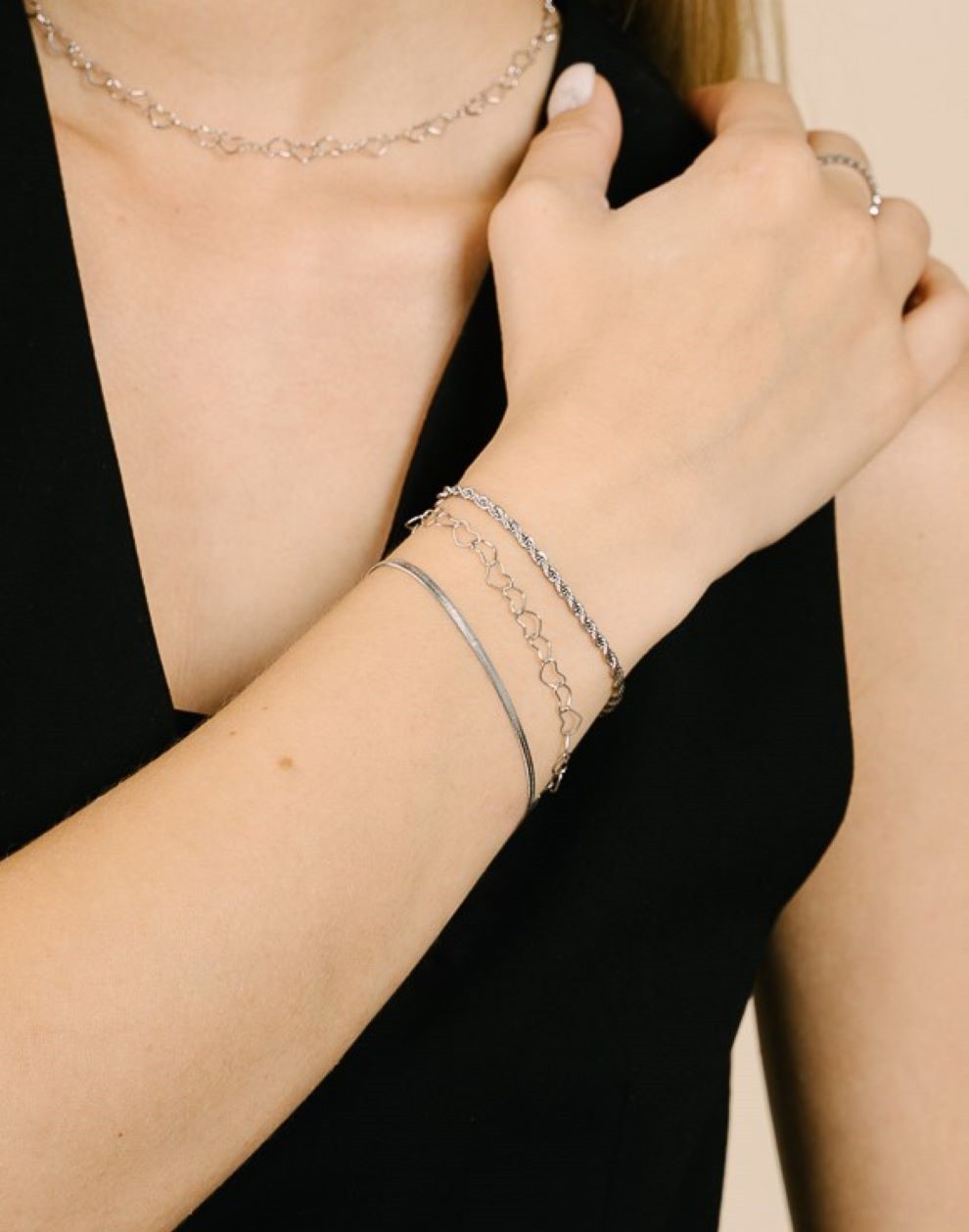 snake armband 2mm zilverkleurig