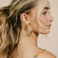 dubbele chunky hoops 6cm goudkleurig