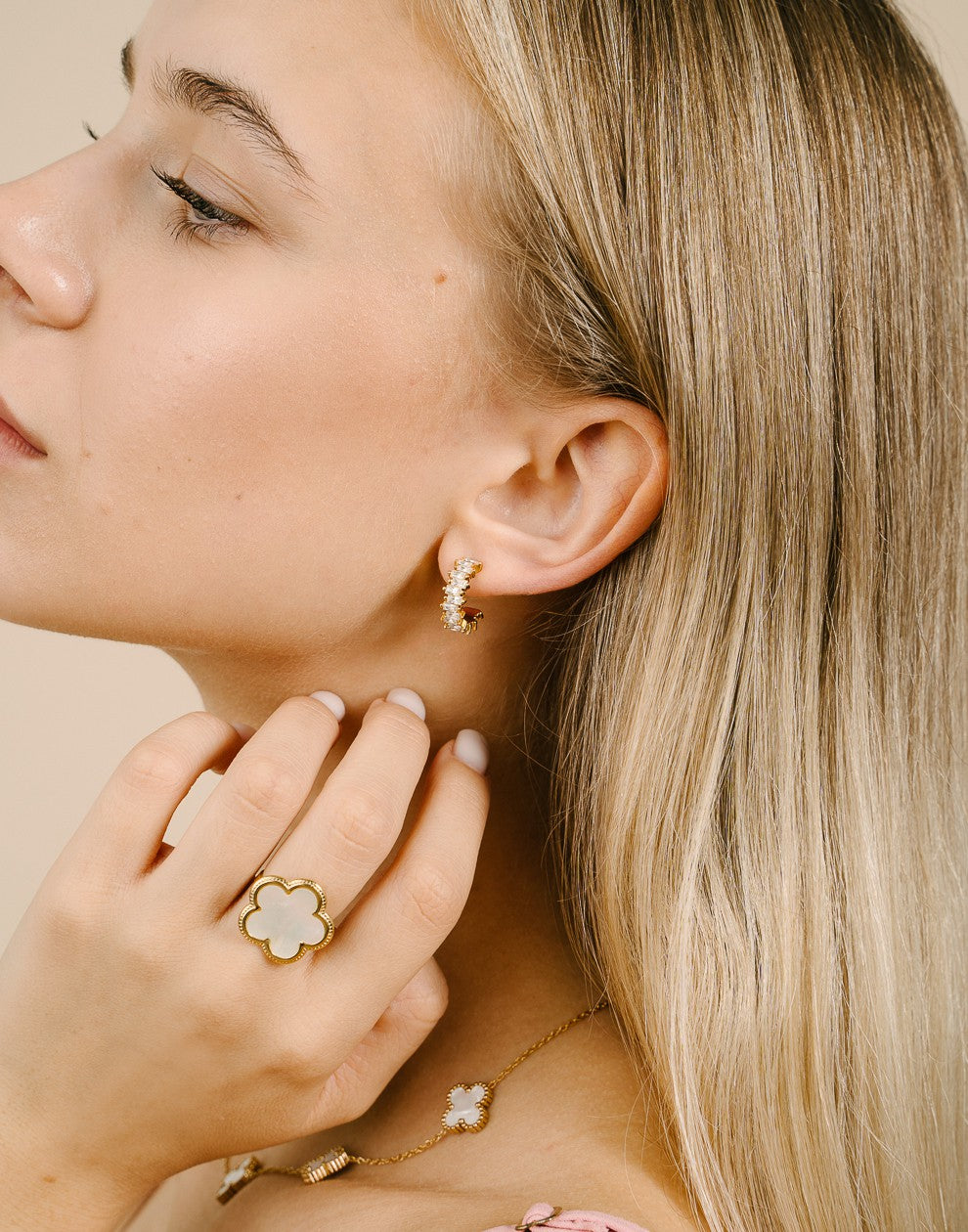 Zirkonia hoops crystal