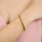 Armband kleine klaver goudkleurig