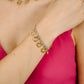 Tennis armband open hartjes bedels