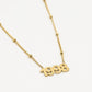 Ketting jaartal 1998 goudkleurig