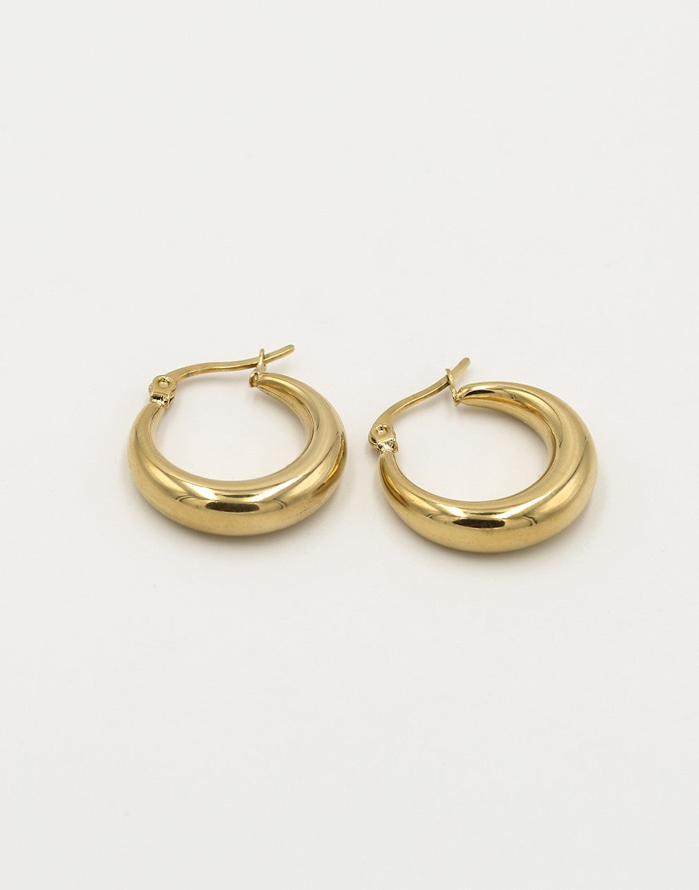 chunky hoop oorbel 23MM goudkleurig