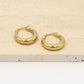 chunky hoop oorbel 23MM goudkleurig