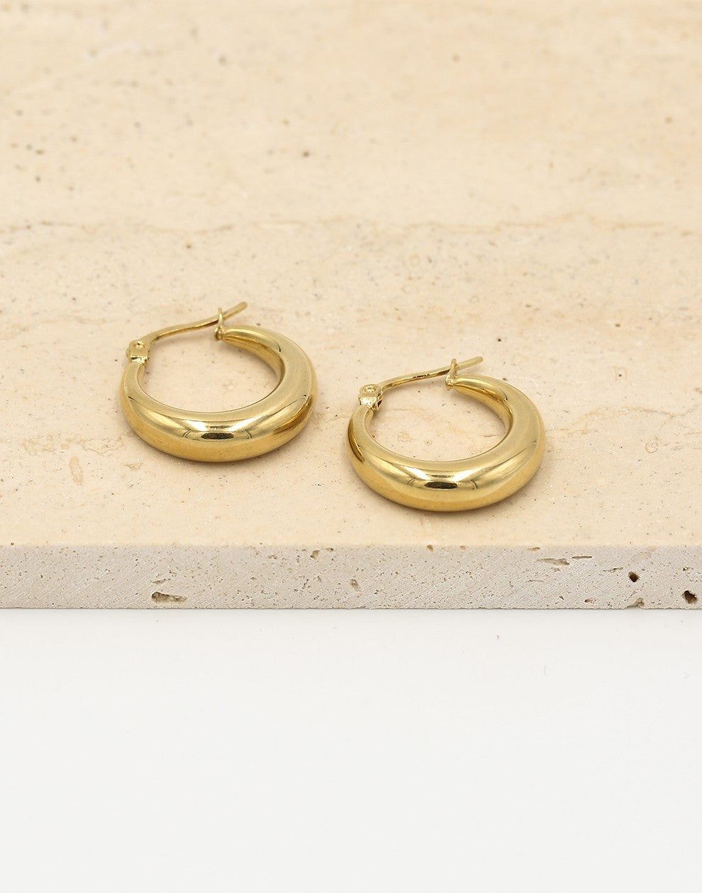 chunky hoop oorbel 23MM goudkleurig