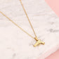 Gun necklace gold