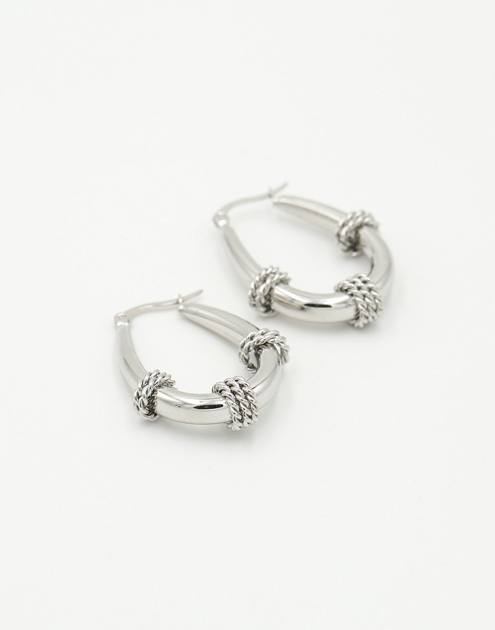 bali hoops chains zilverkleurig