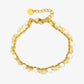 armband dubbel met parels