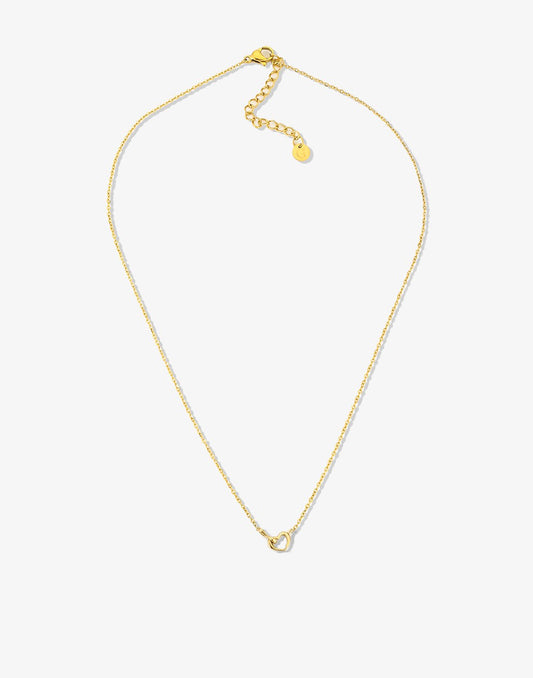 ketting infinity hartje goudkleurig