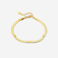 flat chain armband hartjes goudkleurig