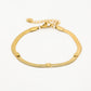 flat chain armband hartjes goudkleurig