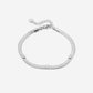 flat chain armband hartjes zilverkleurig