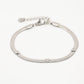 flat chain armband hartjes zilverkleurig