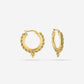 Hoops bali tribal 15mm goudkleurig