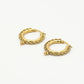 Hoops bali tribal 15mm goudkleurig