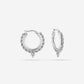 Hoops bali tribal 15mm zilverkleurig