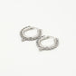 Hoops bali tribal 15mm zilverkleurig
