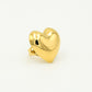 chunky ring hart goudkleurig
