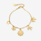 armband bedeltjes goudkleurig