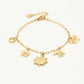 armband bedeltjes goudkleurig