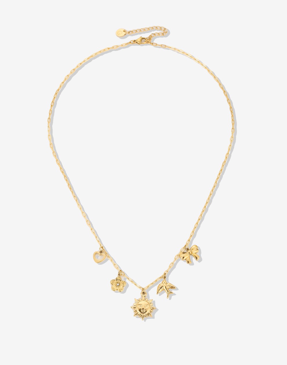 ketting bedeltjes goudkleurig