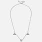 ketting drie vintage hartjes zilverkleurig