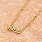Ketting jaartal 1998 goudkleurig