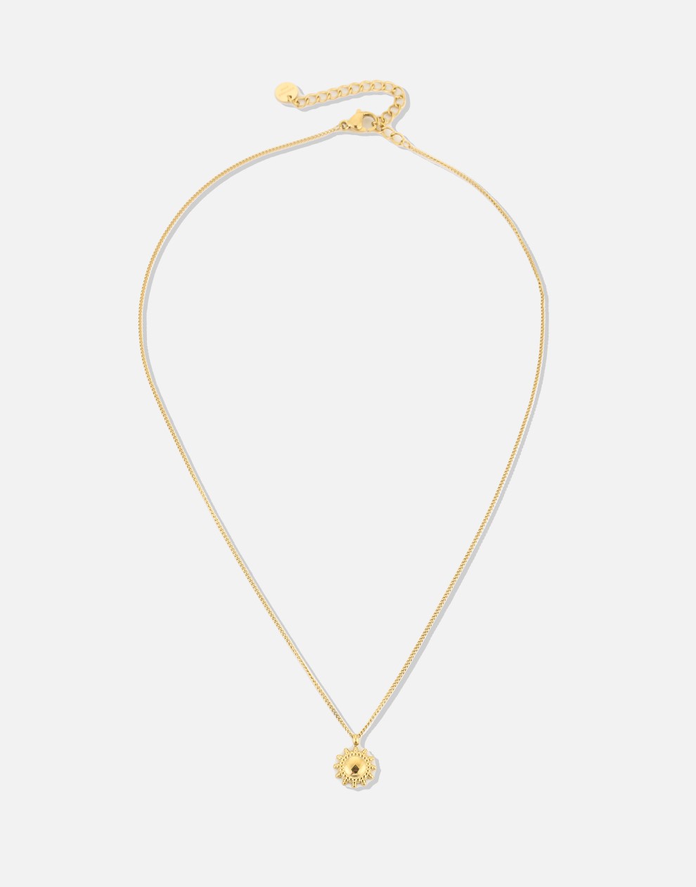 zon ketting goudkleurig