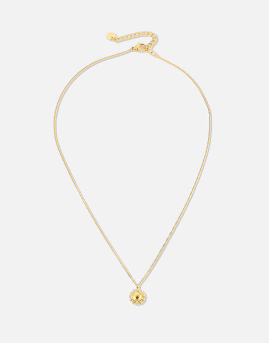 zon ketting goudkleurig