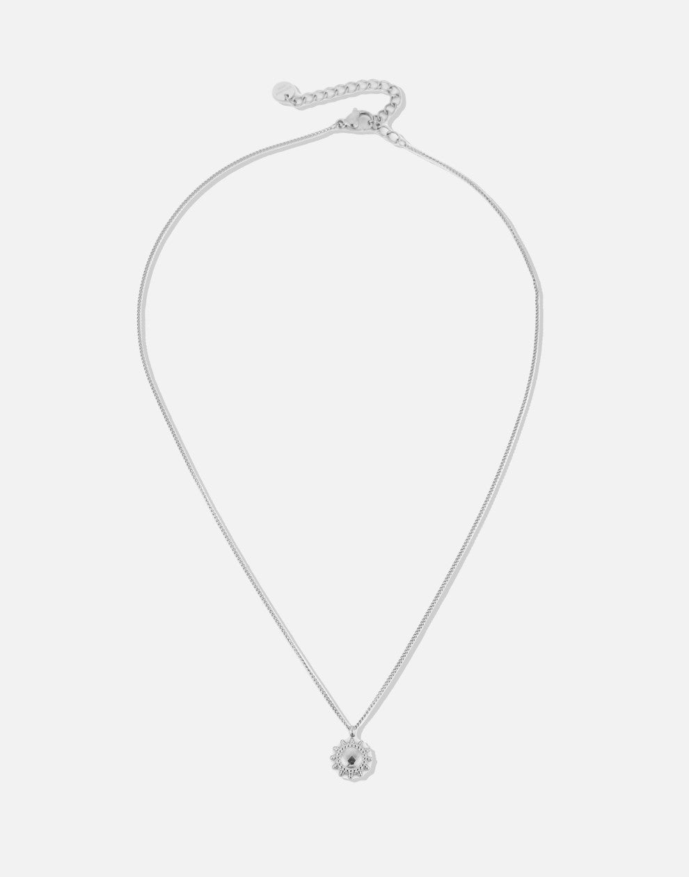 zon ketting zilverkleurig