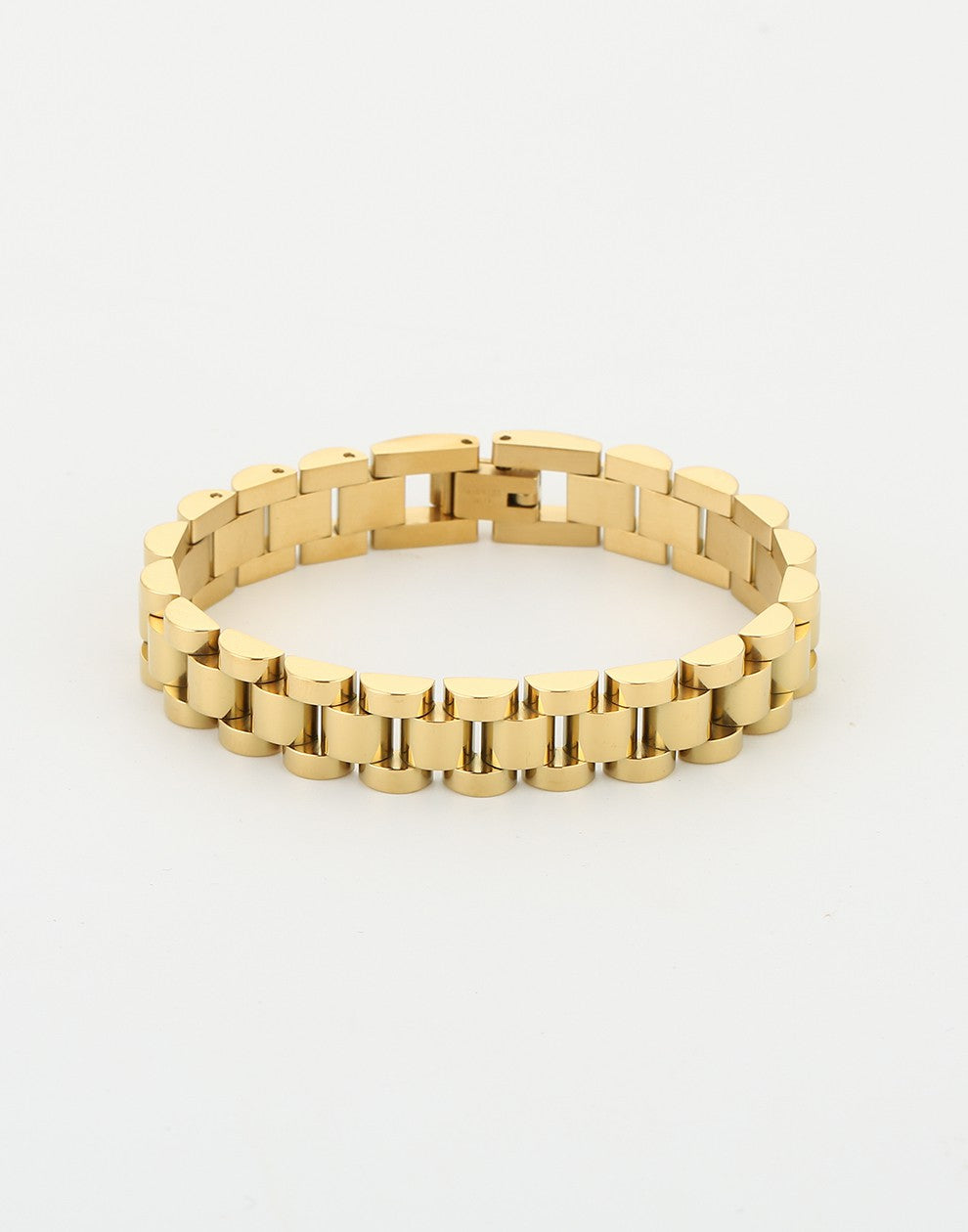 armband horlogeband goudkleurig