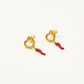 oorsteker spicy love goudkleurig