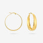 Thick hoop leo print goudkleurig