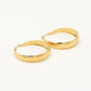 Thick hoop leo print goudkleurig