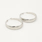 Thick hoop leo print zilverkleurig