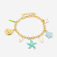 Bedelarmband kleurrijke ocean charms