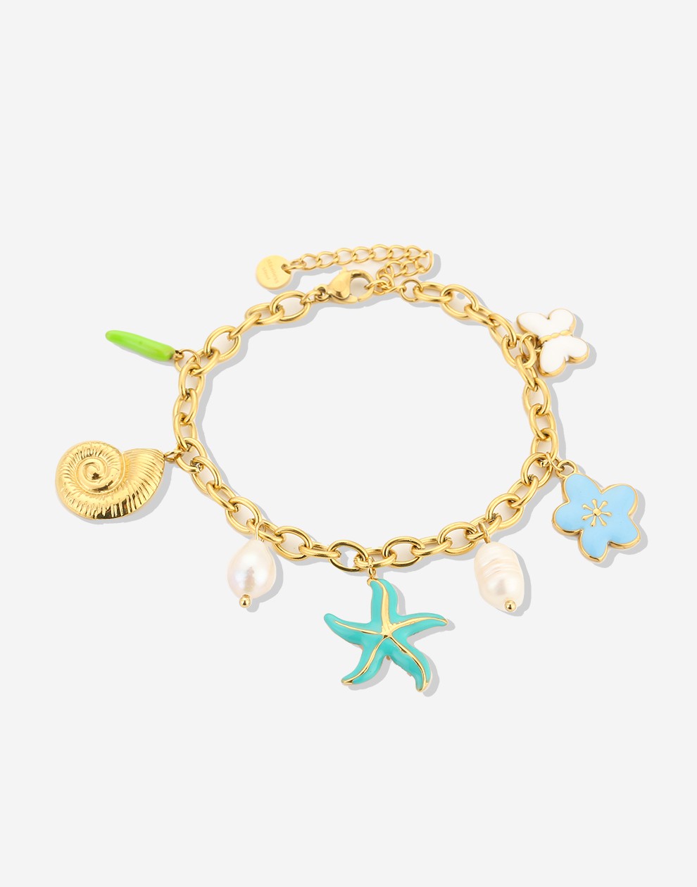 Bedelarmband kleurrijke ocean charms