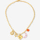 Bedel ketting maan love goudkleurig